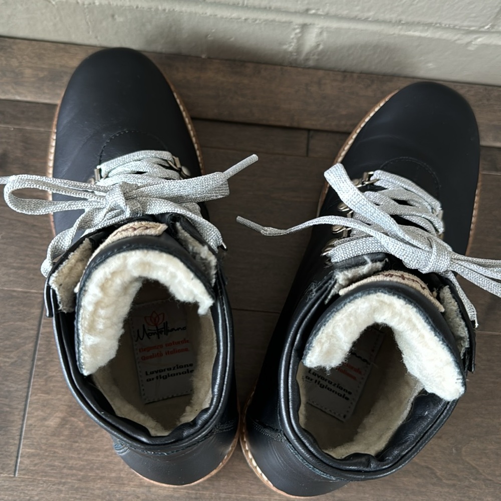 Montelliana 1965 Leather & Sheepskin Winter Ankle Boot - Picture 8 of 8